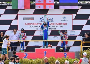 10 წლის ლეონ ჭელიძე კარტინგში, იტალიის ჩემპიონატის, მეორე ეტაპის გამარჯვებულია