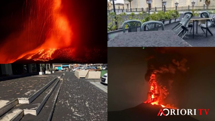 ეტნა კვლავ ამოიფრქვა, კატანია ფერფლმა დაფარა, დაიხურა აეროპორტი