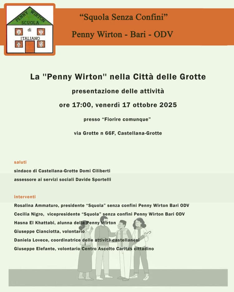 იტალიური ენის სწავლა მიგრანტებისთვის – „Penny Wirton“ უკვე კასტელანა გროტეში