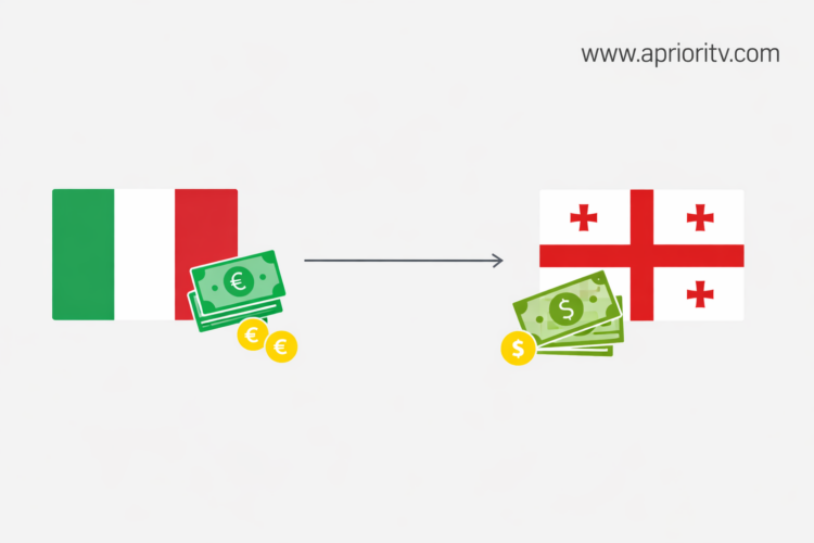 ექსკლუზივი: საქართველო იტალიის ფულადი გზავნილების „ტოპ ხუთეულშია“ – ნახევარმილიარდიანი რეკორდი!