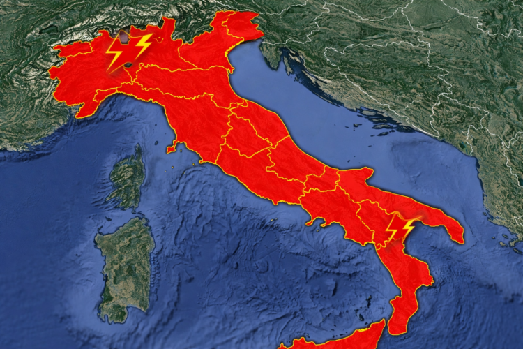 იტალიაში რთული ამინდის კვირა იწყება