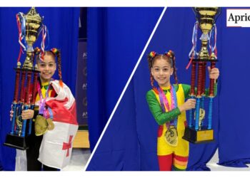 9 წლის მარია ღლონტი საჰაერო ტანვარჯიშში აზიისა და მსოფლიოს ჩემპიონი გახდა