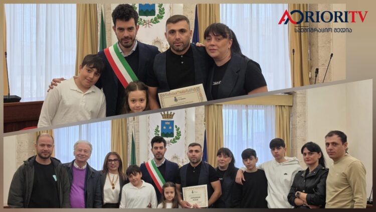 პუტინიანოს მერმა ქართველ ემიგრანტს იტალიის მოქალაქეობა პირადად მიულოცა