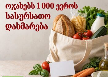 1 000 ევროს სასურსათო დახმარება ოჯახებს — პირველი 500 ევრო 4 ნოემბერს
